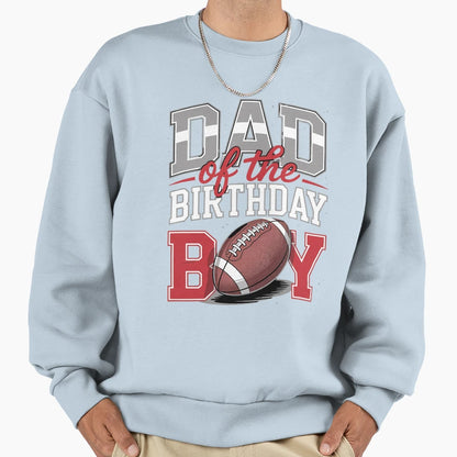 Dad Football Birthday Family Baller T-Shirt - Aesthetic Graphic Men Women - T-Shirt, Sweatshirt, Hoodie