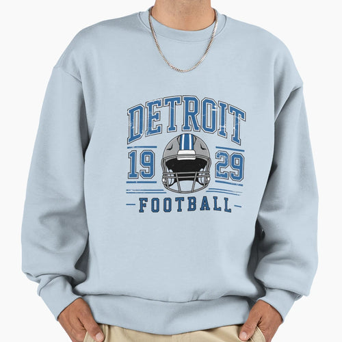 Detroit Football Sweatshirt - Graphic Print Unisex - T-Shirt, Sweatshirt, Hoodie