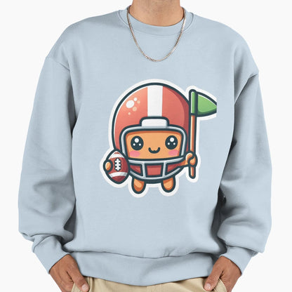 American Football Mascot Sweatshirt - Fun Novelty Design for Adults - T-Shirt, Sweatshirt, Hoodie