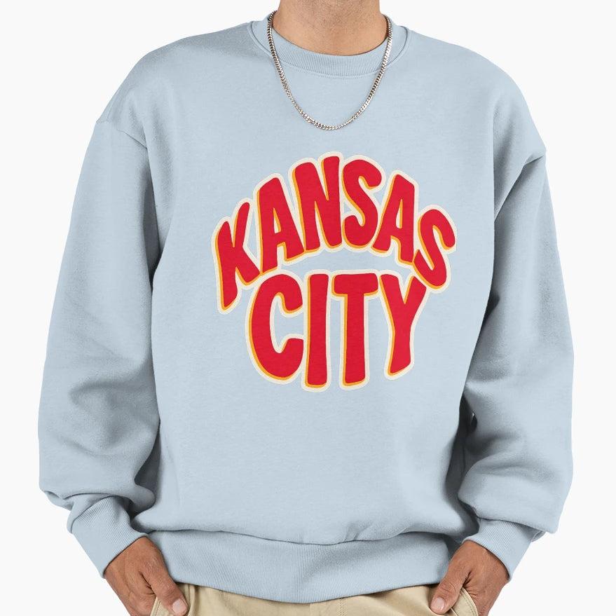 Art Kansas City Chiefs Sweatshirt - Casual Everyday Wear for Adults - T-Shirt, Sweatshirt, Hoodie