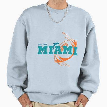 Miami Est 1966 Sports Team Sweatshirt - Aesthetic Graphic Men Women - T-Shirt, Sweatshirt, Hoodie