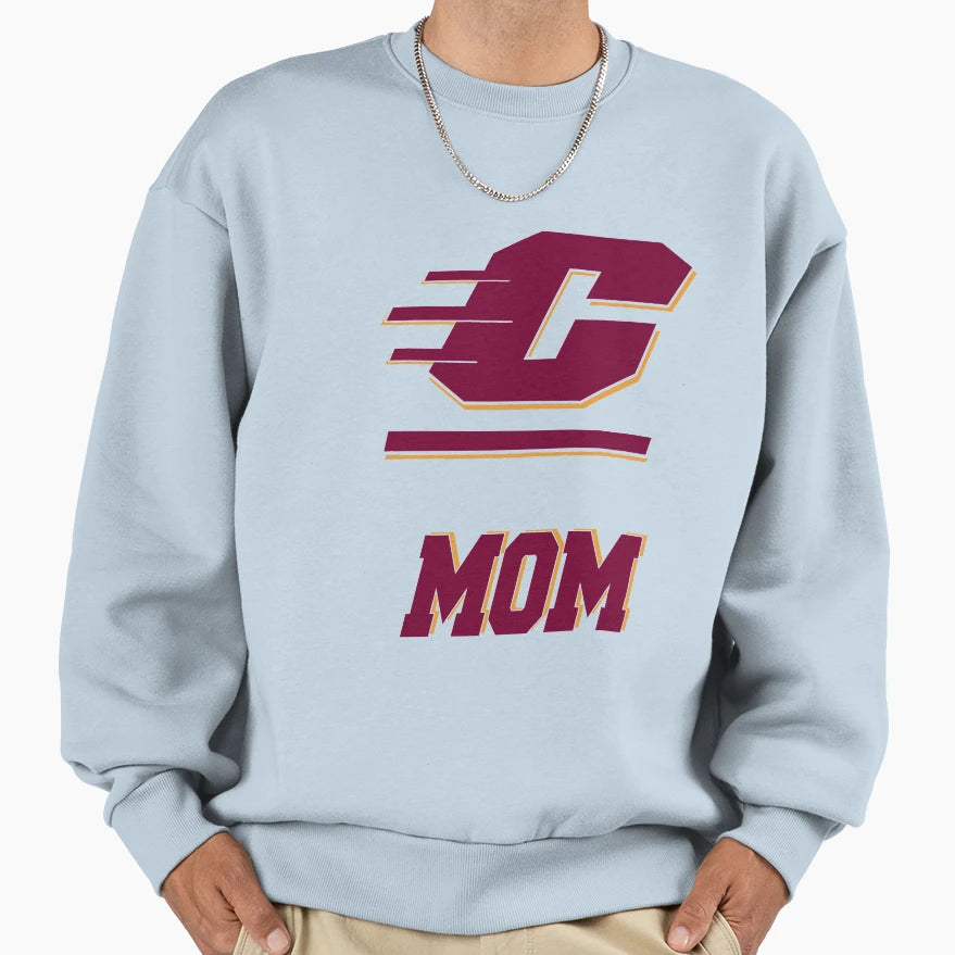 Central Michigan University Mom Sweatshirt - Streetwear Style for Adults - T-Shirt, Sweatshirt, Hoodie