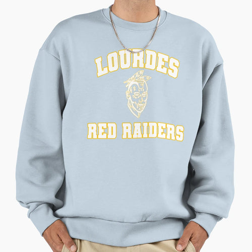 Lourdes Red Raiders Gold Trim Sweatshirt - Streetwear Style for Adults - T-Shirt, Sweatshirt, Hoodie
