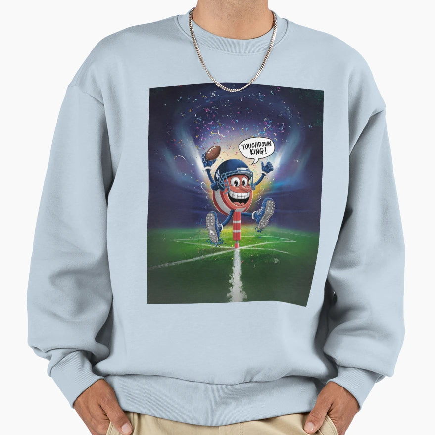 Headline News End Zone Hero Ultimate Sweatshirt - Trendy Graphic Unisex - T-Shirt, Sweatshirt, Hoodie