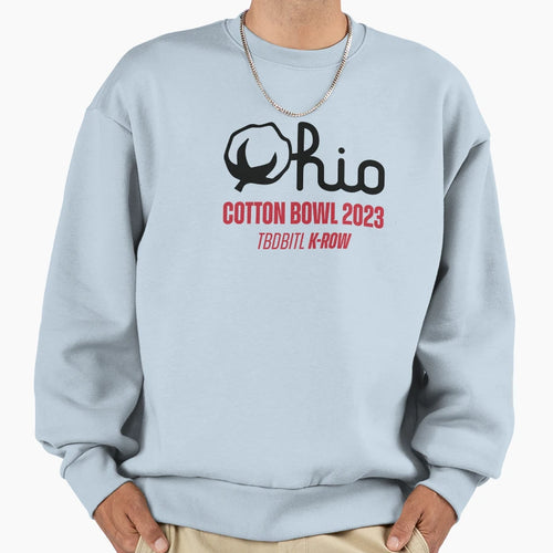 Cotton Script K Row Sweatshirt - Custom Art Print for Adults - T-Shirt, Sweatshirt, Hoodie