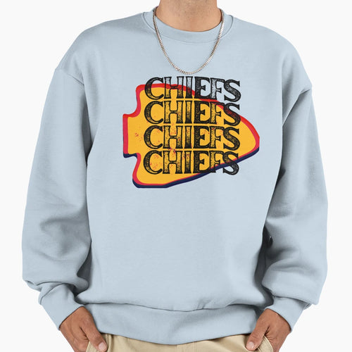 Chiefs Football Arrowhead Sweatshirt - Casual Everyday Wear Men Women - T-Shirt, Sweatshirt, Hoodie