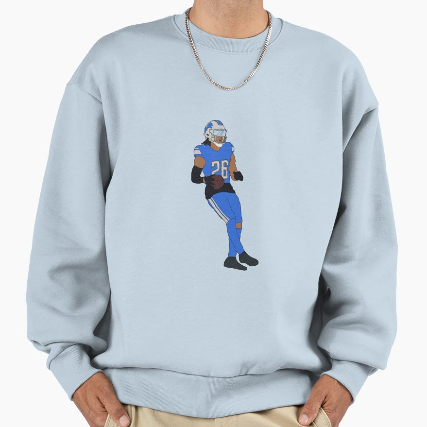 Jhamyr Gibbs Minimal Sweatshirt - Novelty Apparel for Adults - T-Shirt, Sweatshirt, Hoodie
