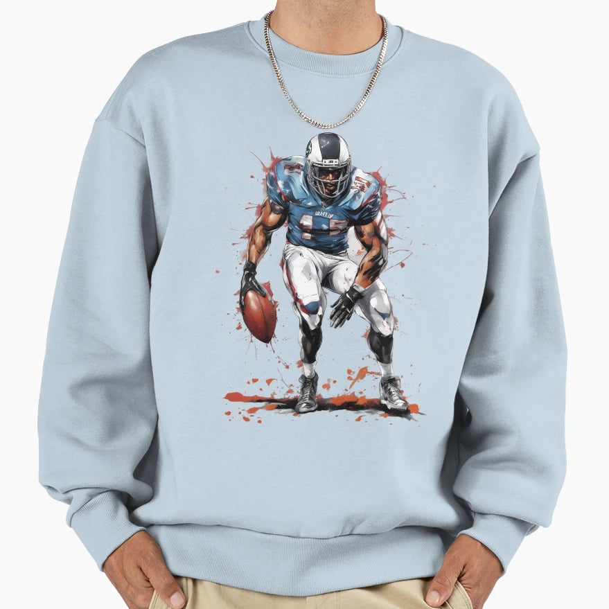 American Football Linebacker Sweatshirt - Graphic Print for Adults - T-Shirt, Sweatshirt, Hoodie