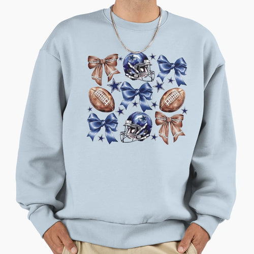 Dallas Football Coquette Sweatshirt - Fun Novelty Design Unisex - T-Shirt, Sweatshirt, Hoodie