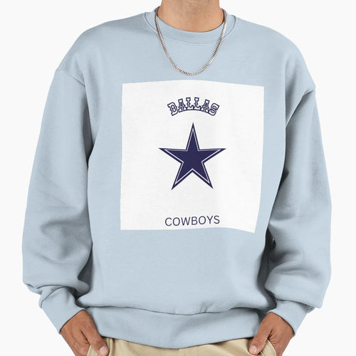 White Dallas Cowboys Sweatshirt - Aesthetic Graphic Men Women - T-Shirt, Sweatshirt, Hoodie