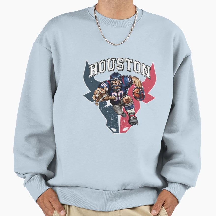 Art Houston Texans Sweatshirt - Minimalist Print Men Women - T-Shirt, Sweatshirt, Hoodie