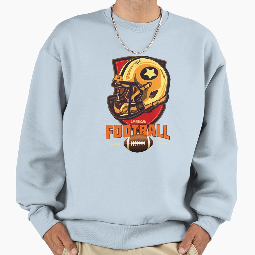 Gridiron Glory Bold American Sweatshirt - Fun Novelty Design Unisex - T-Shirt, Sweatshirt, Hoodie