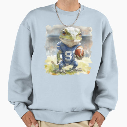 Lizard As American Football Player Sweatshirt - Trendy Graphic Unisex - T-Shirt, Sweatshirt, Hoodie