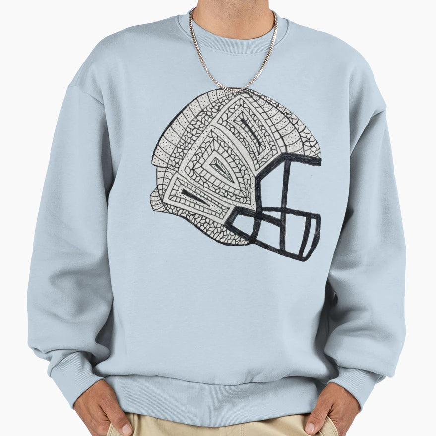 Zen Helmet Sweatshirt - Minimalist Print Unisex - T-Shirt, Sweatshirt, Hoodie