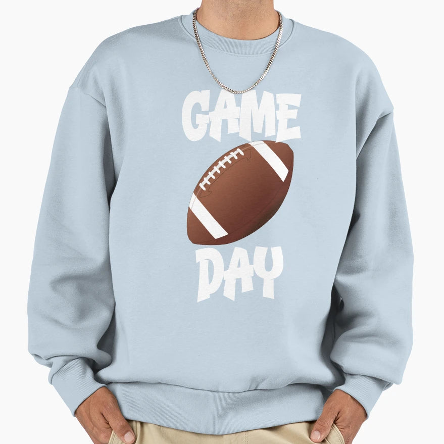 Fun Sports Game Day Football Sweatshirt - Graphic Print for Adults - T-Shirt, Sweatshirt, Hoodie