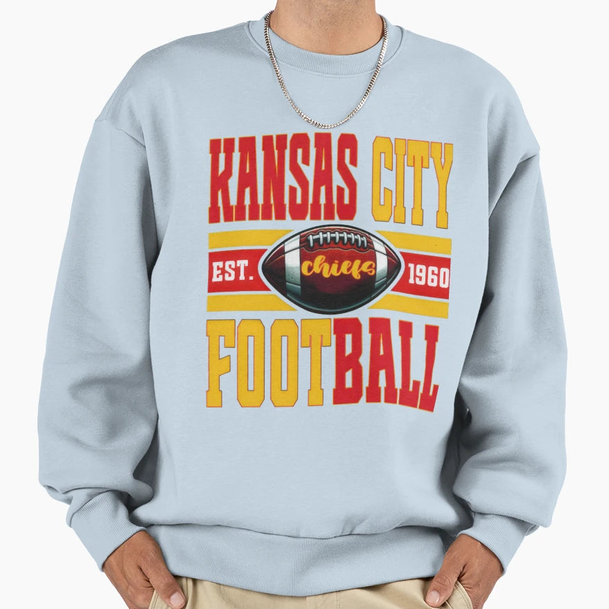 Art Kansas City Chiefs Sweatshirt - Custom Art Print for Adults - T-Shirt, Sweatshirt, Hoodie