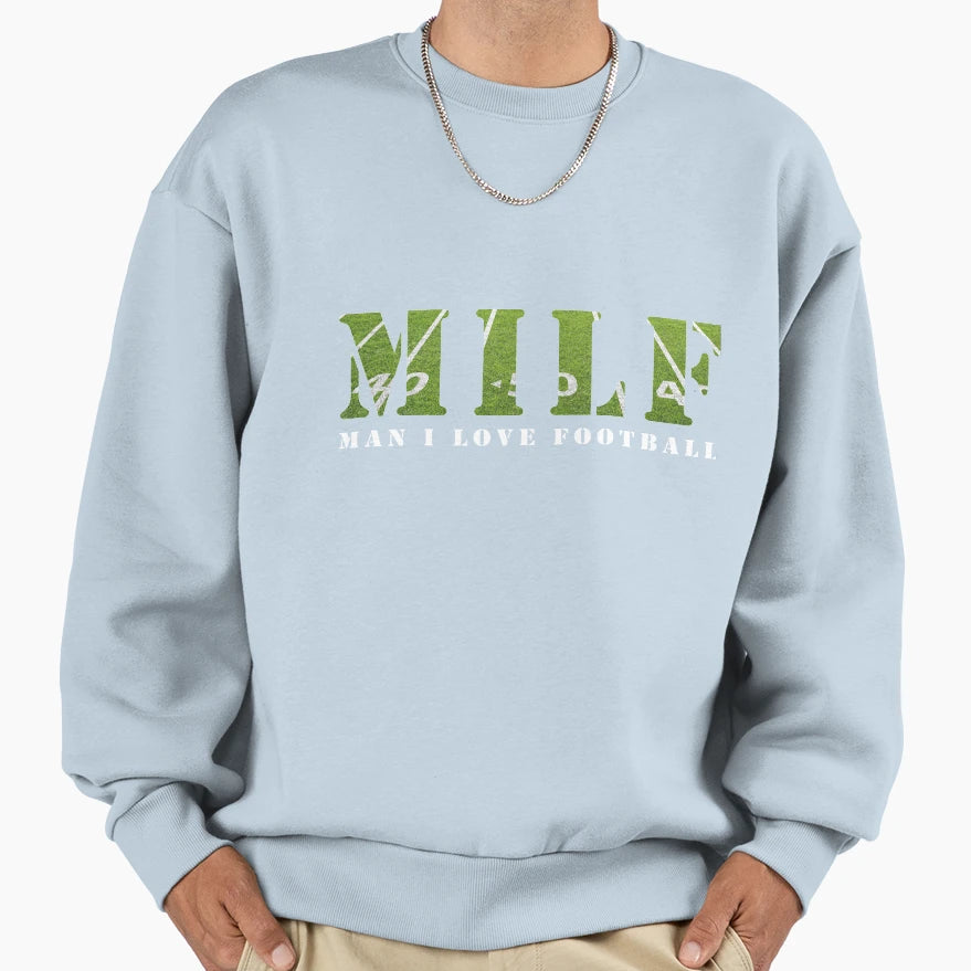 Funny Football Milf I Love Football Sweatshirt - Novelty Apparel for Adults - T-Shirt, Sweatshirt, Hoodie