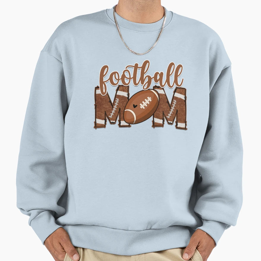 American Football Mom Leopard Sweatshirt - Streetwear Style Men Women - T-Shirt, Sweatshirt, Hoodie