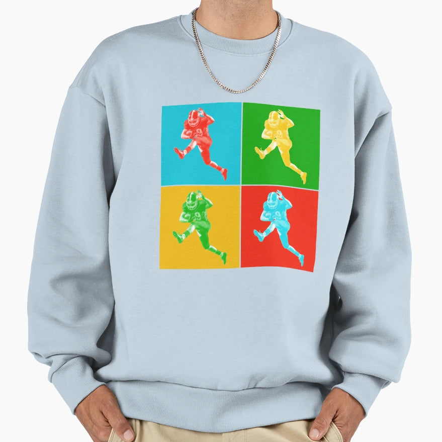 American Football Lover Sweatshirt - Custom Art Print for Adults - T-Shirt, Sweatshirt, Hoodie