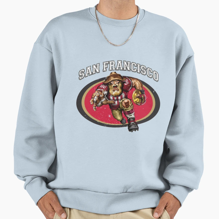 San Francisco Football Sweatshirt - Streetwear Style for Adults - T-Shirt, Sweatshirt, Hoodie