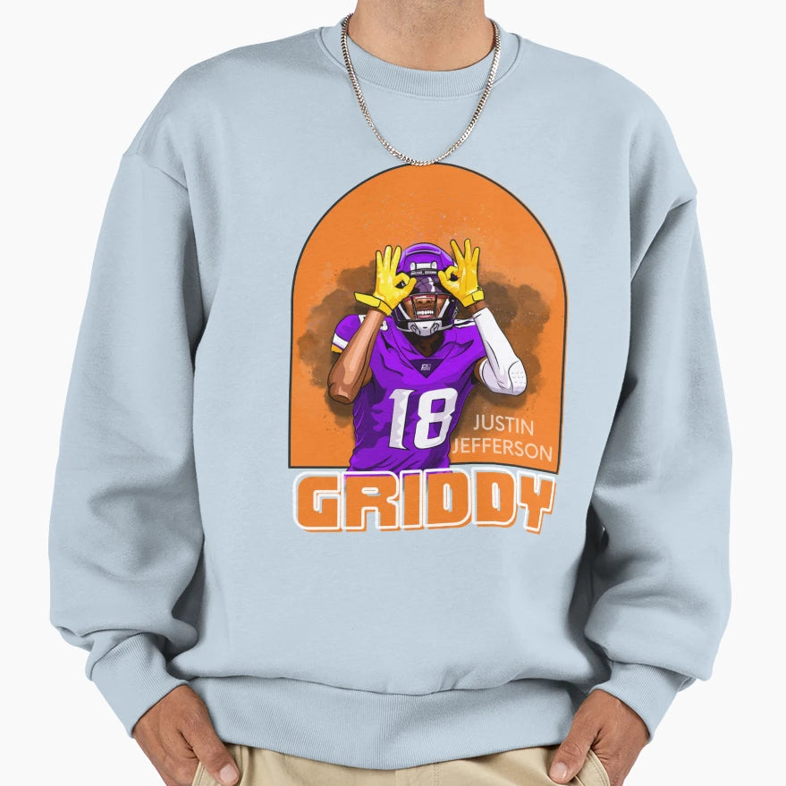 Griddy Dance Sweatshirt - Unique Graphic Men Women - T-Shirt, Sweatshirt, Hoodie