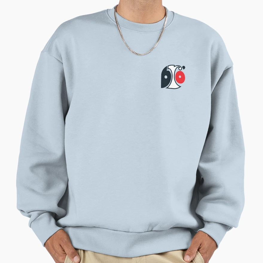 Logo Badge Version Black White Red Sweatshirt - Unique Graphic Unisex - T-Shirt, Sweatshirt, Hoodie