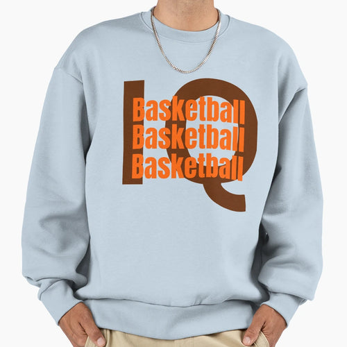 Basketball Iq Sweatshirt - Minimalist Print for Adults - T-Shirt, Sweatshirt, Hoodie