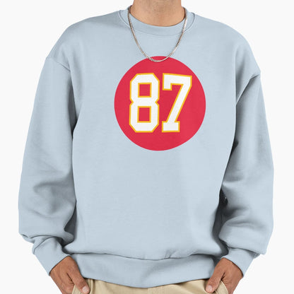 TK Number 87 Jersey Kansas City Sweatshirt - Graphic Print for Adults - T-Shirt, Sweatshirt, Hoodie