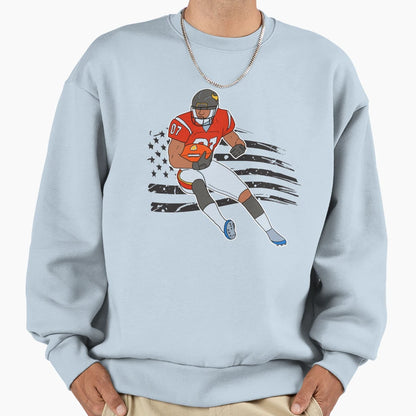 American Football Funny Sweatshirt - Novelty Apparel Men Women - T-Shirt, Sweatshirt, Hoodie