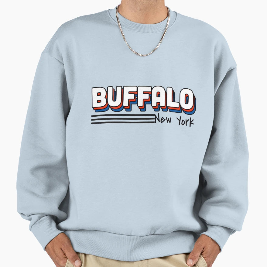 Buffalo New York Sweatshirt - Unique Graphic Men Women - T-Shirt, Sweatshirt, Hoodie