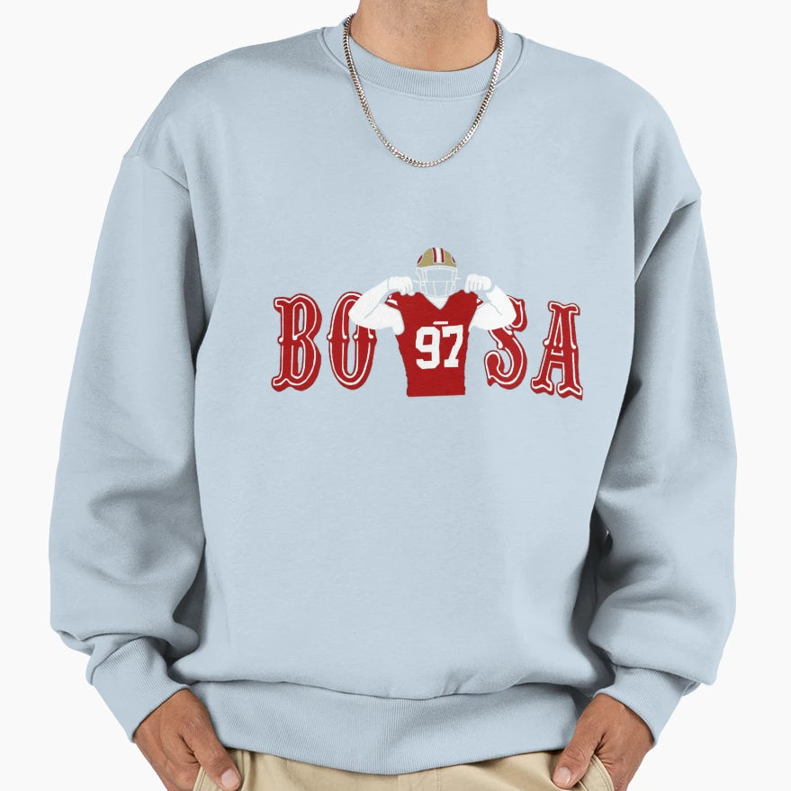 97 Football Player Defensive End Sweatshirt - Fun Novelty Design Unisex - T-Shirt, Sweatshirt, Hoodie