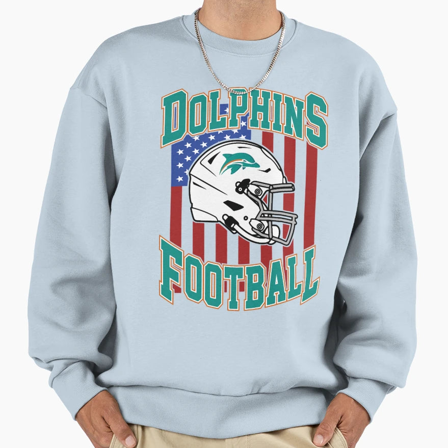 Football Miami Dolphins Sweatshirt - Custom Art Print Unisex - T-Shirt, Sweatshirt, Hoodie