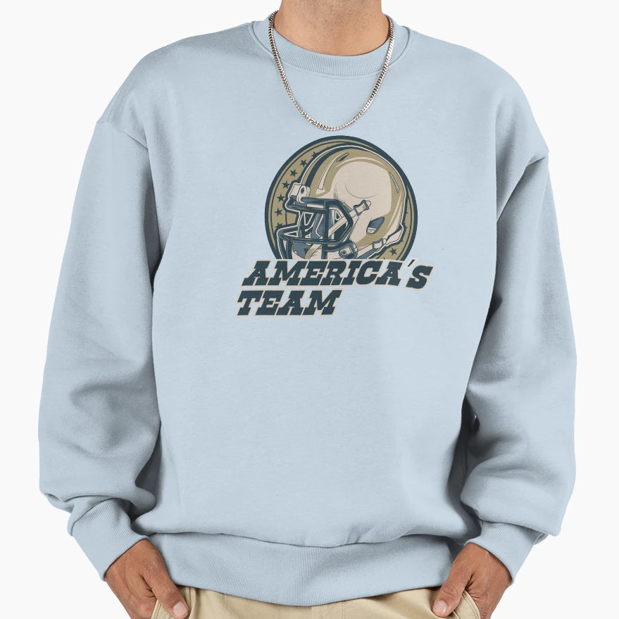 Americas Team Sweatshirt - Trendy Graphic Men Women - T-Shirt, Sweatshirt, Hoodie