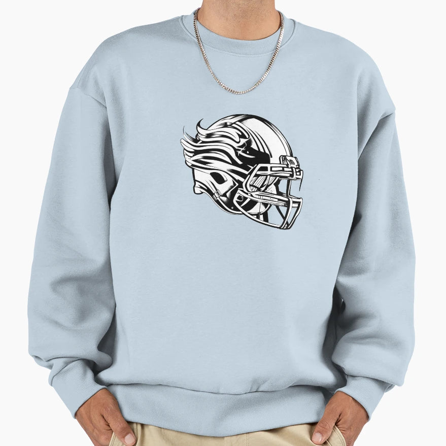 American Football Helmet Sweatshirt - Streetwear Style for Adults - T-Shirt, Sweatshirt, Hoodie