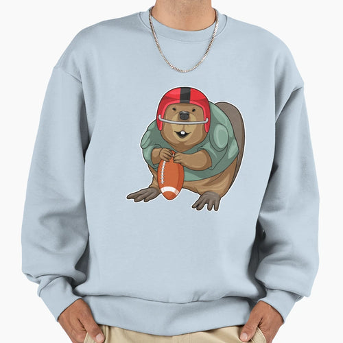 Beaver American Football Sweatshirt - Trendy Graphic Unisex - T-Shirt, Sweatshirt, Hoodie