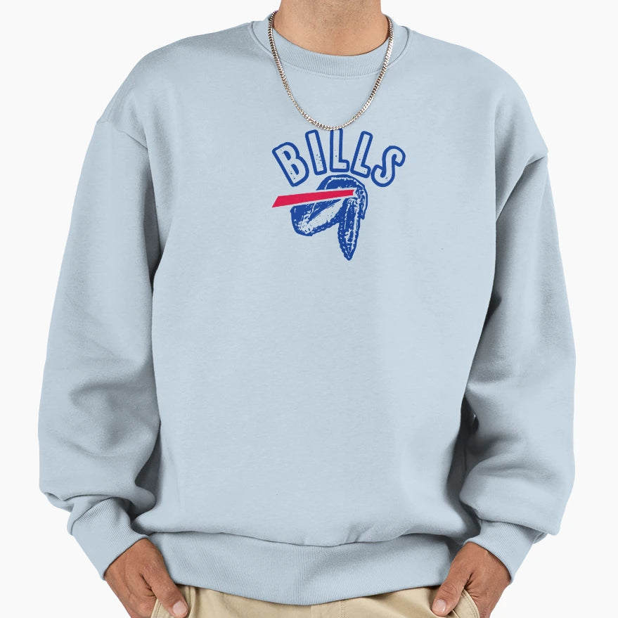 Bills Wing Sweatshirt - Streetwear Style Unisex - T-Shirt, Sweatshirt, Hoodie