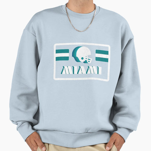 Miami Football 70S Old School Sweatshirt - Graphic Print Men Women - T-Shirt, Sweatshirt, Hoodie