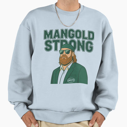 Nick Mangold Strong Sweatshirt - Minimalist Print Men Women - T-Shirt, Sweatshirt, Hoodie
