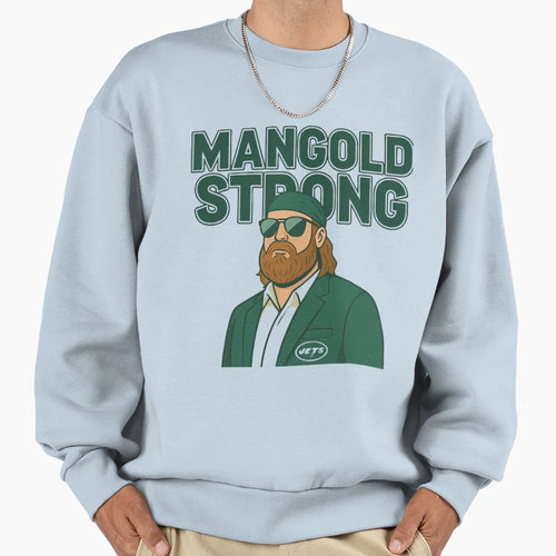 Nick Mangold Strong Sweatshirt - Minimalist Print Men Women - T-Shirt, Sweatshirt, Hoodie