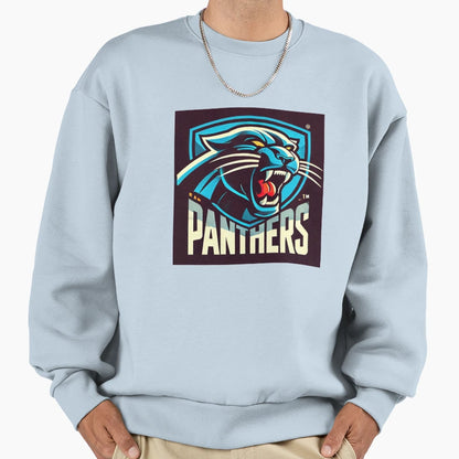 Panthers Fans Assemble Here Sweatshirt - Custom Art Print Men Women - T-Shirt, Sweatshirt, Hoodie
