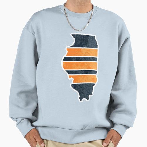 Chicago Bears Illinois State Sweatshirt - Fun Novelty Design Unisex - T-Shirt, Sweatshirt, Hoodie