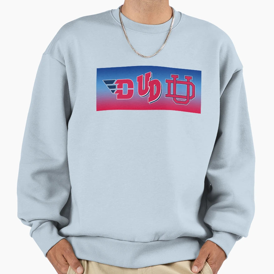 University Dayton Red White And Blue Sweatshirt - Graphic Print Unisex - T-Shirt, Sweatshirt, Hoodie