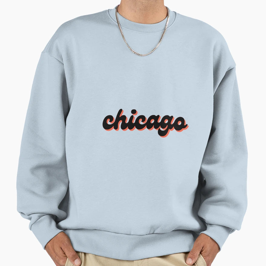Chicago Sweatshirt - Graphic Print for Adults - T-Shirt, Sweatshirt, Hoodie