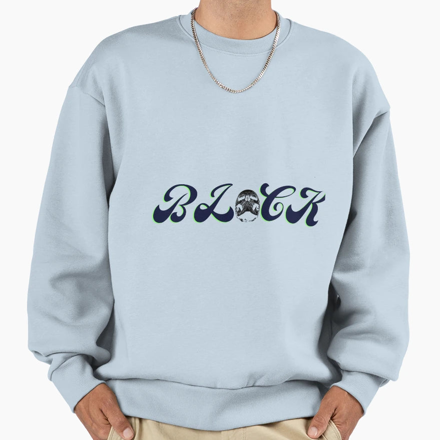 Trending Block Skull Sweatshirt - Unique Graphic Unisex - T-Shirt, Sweatshirt, Hoodie