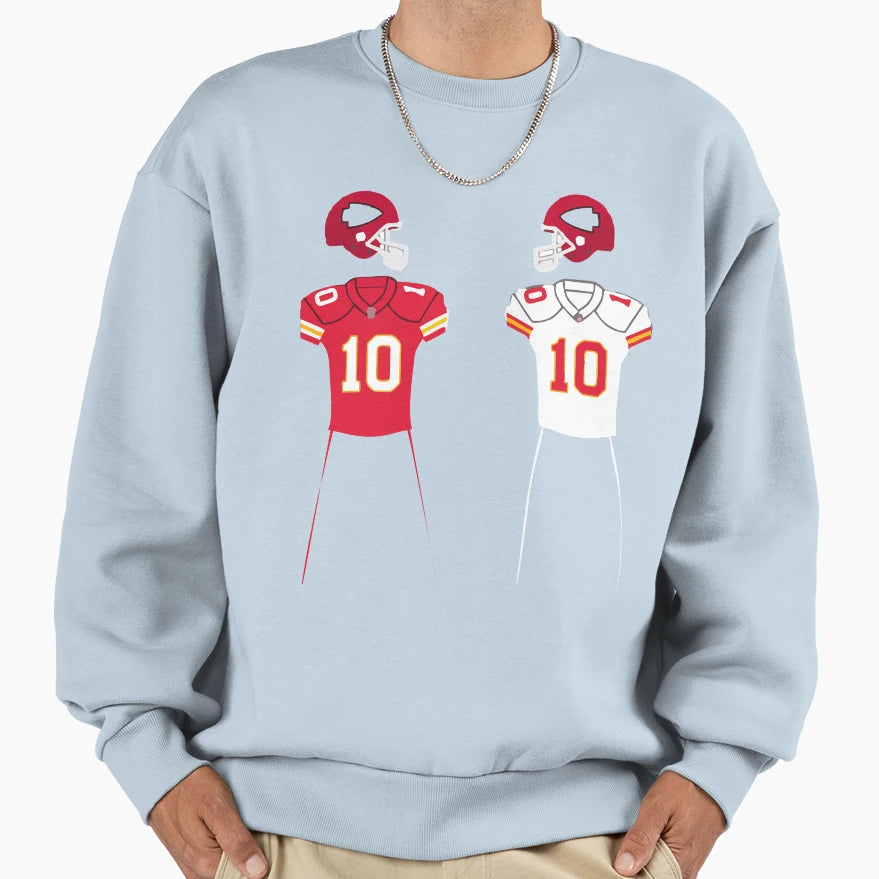 Current Uniform Is White And Red Sweatshirt - Casual Everyday Wear Unisex - T-Shirt, Sweatshirt, Hoodie
