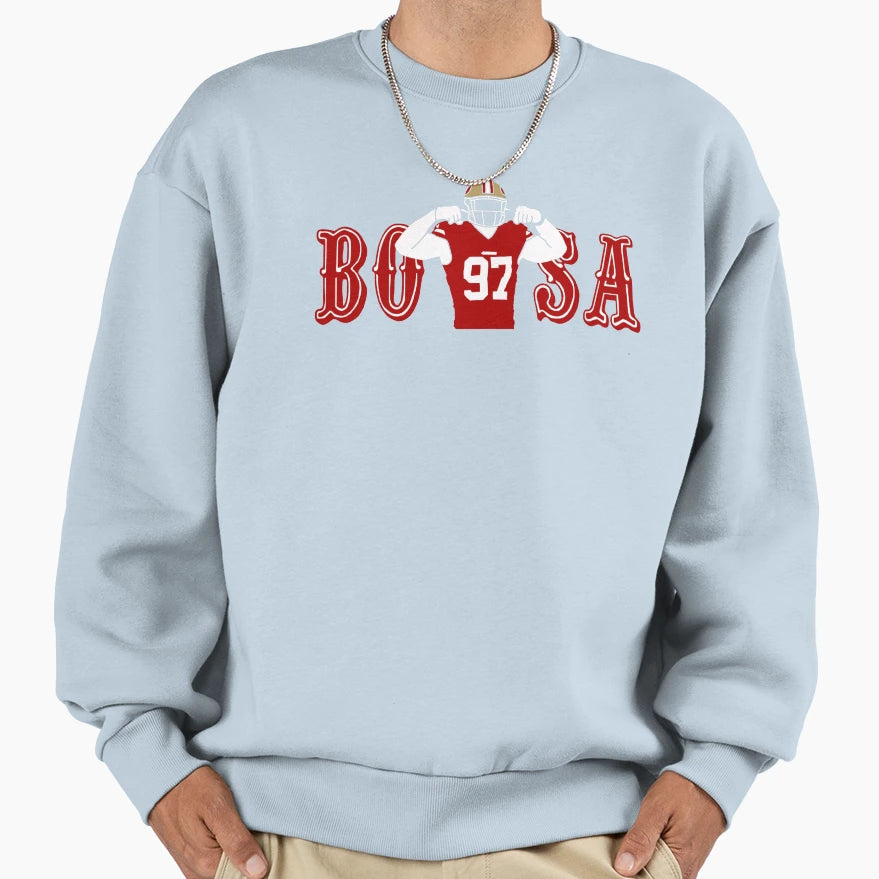 Bosa 97 San Francisco Football Sweatshirt - Fun Novelty Design for Adults - T-Shirt, Sweatshirt, Hoodie