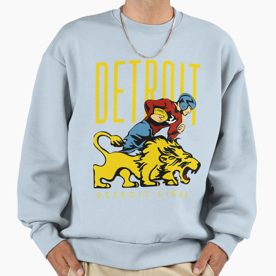 Art Detroit Lions Sweatshirt - Graphic Print Unisex - T-Shirt, Sweatshirt, Hoodie