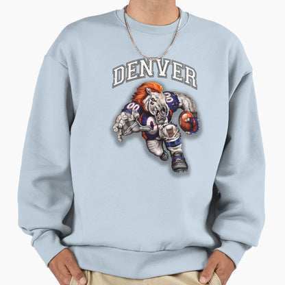 Denver Football Detroit Football Sweatshirt - Trendy Graphic for Adults - T-Shirt, Sweatshirt, Hoodie
