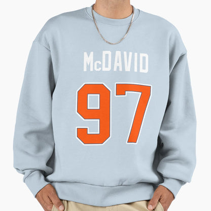 Mcdavid Jersey Sweatshirt - Fun Novelty Design Men Women - T-Shirt, Sweatshirt, Hoodie