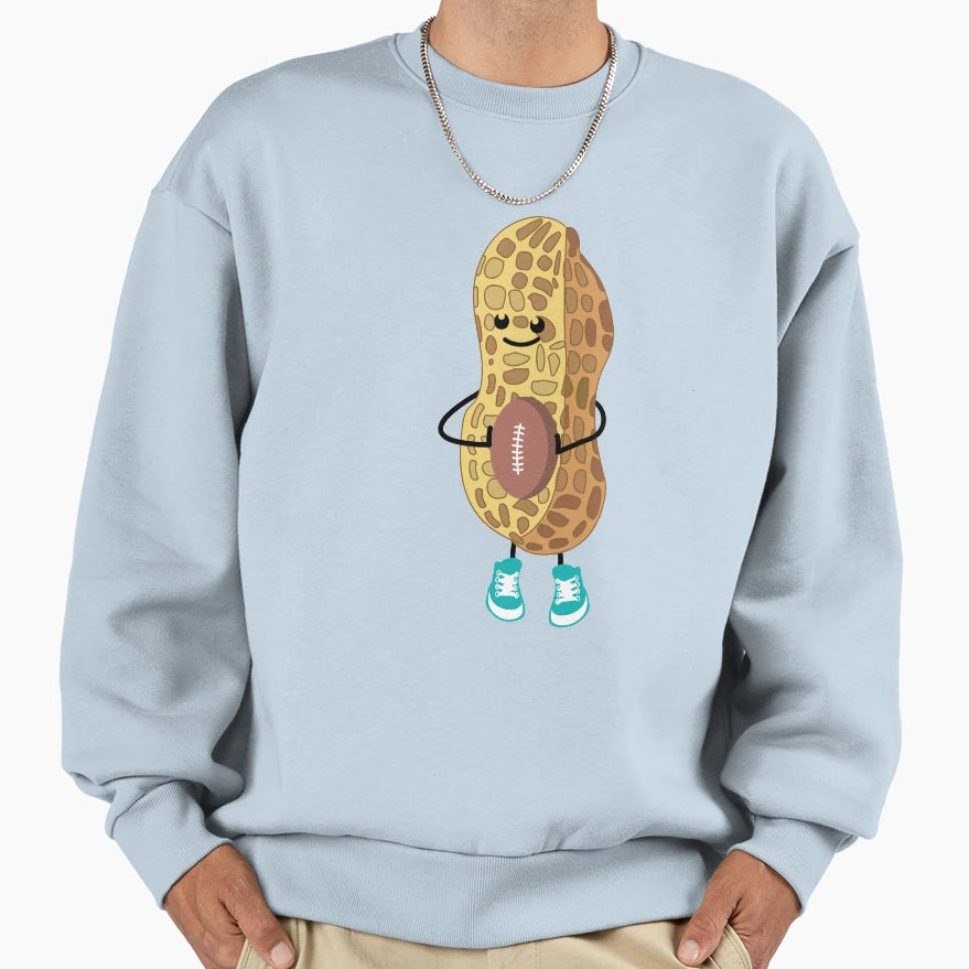 Funny Rugby Peanut Sweatshirt - Casual Everyday Wear Men Women - T-Shirt, Sweatshirt, Hoodie
